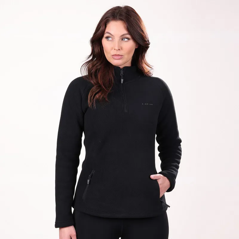 Aubrion Restore Half Zip Fleece Ladies in Black-3